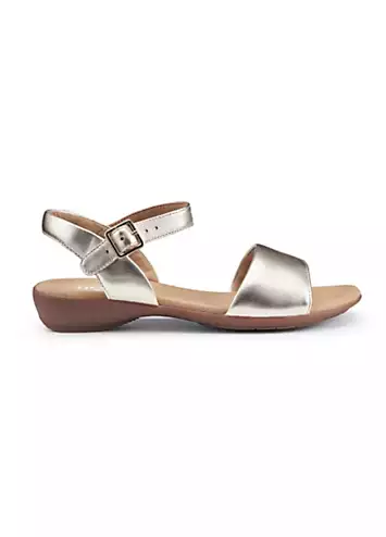 Tropic Soft Gold Wide Women’s Sandals by Hotter | Look Again