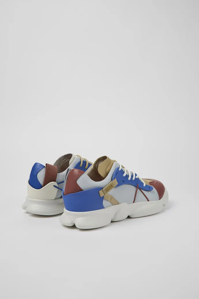 Twins Multicolored Leather/Textile Sneaker for Men