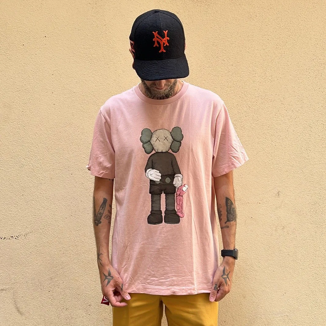 Uniqlo x Kaws Companion Pink Tshirt