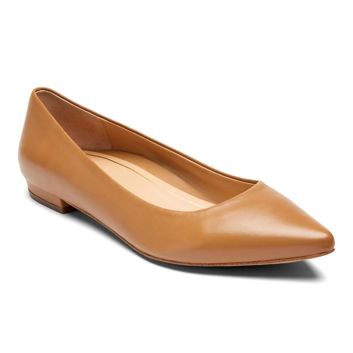 Vionic Women’s Lena Slip On Flats-Macaroon Leather