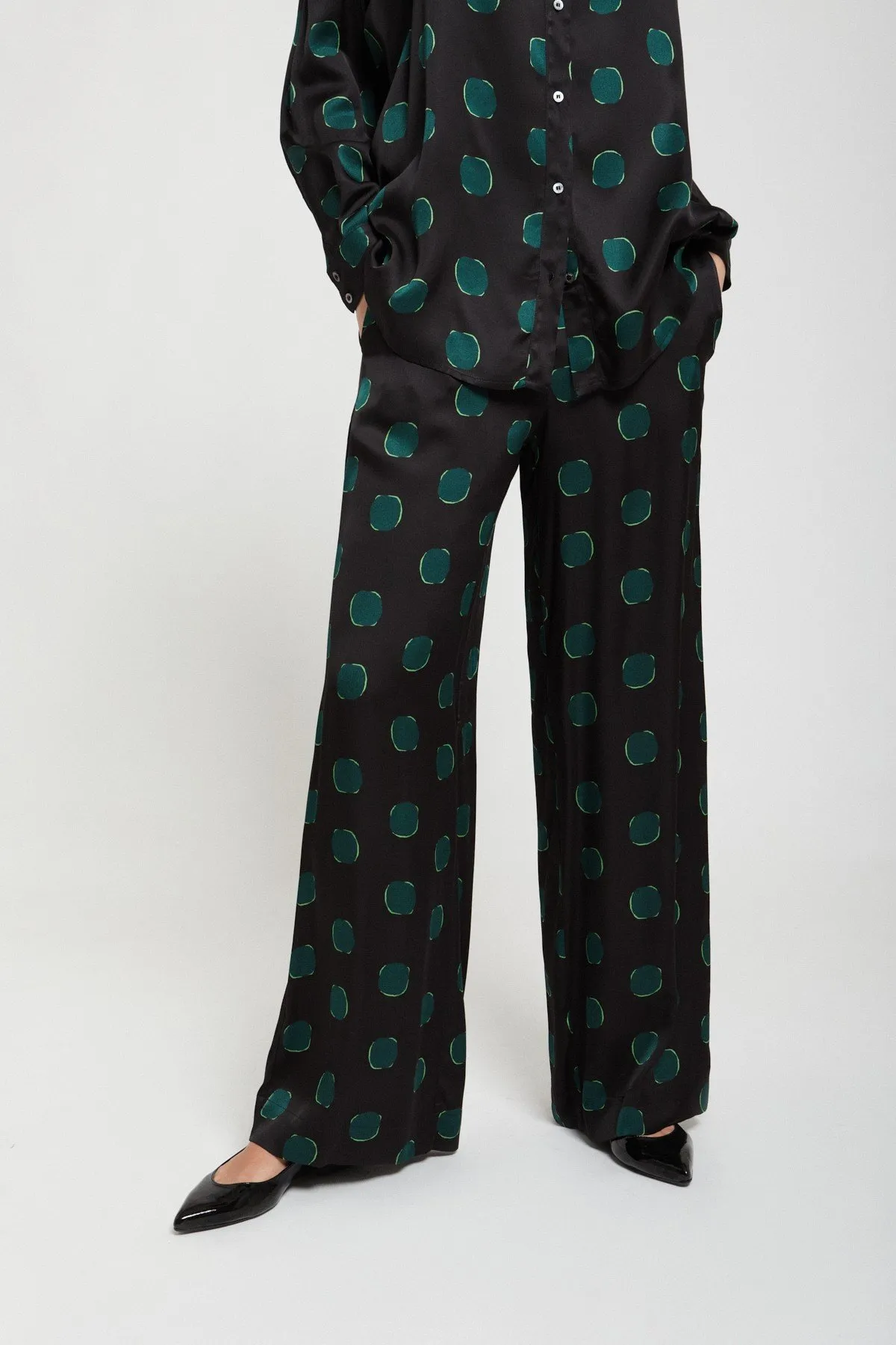 Viscose palazzo trousers