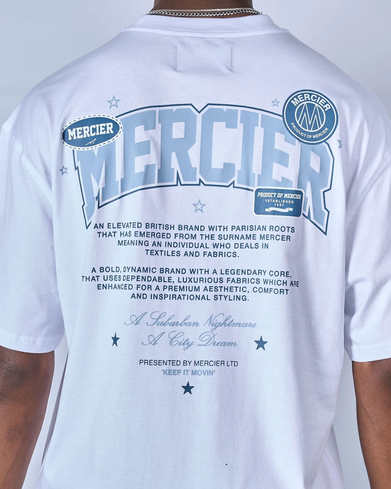 White Mercier Origins Tshirt