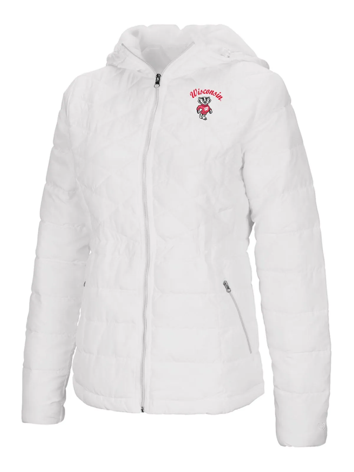 Wisconsin Badgers Colosseum WOMEN'S As You Wish Hooded Puffer Jacket