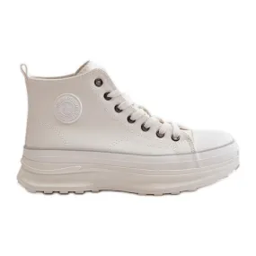 Women's Sneakers On Platform Eco Leather Big Star OO274064 White