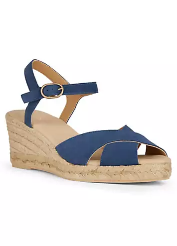 Women’s Blue D Gelsa Low C Sandals by Geox | Look Again