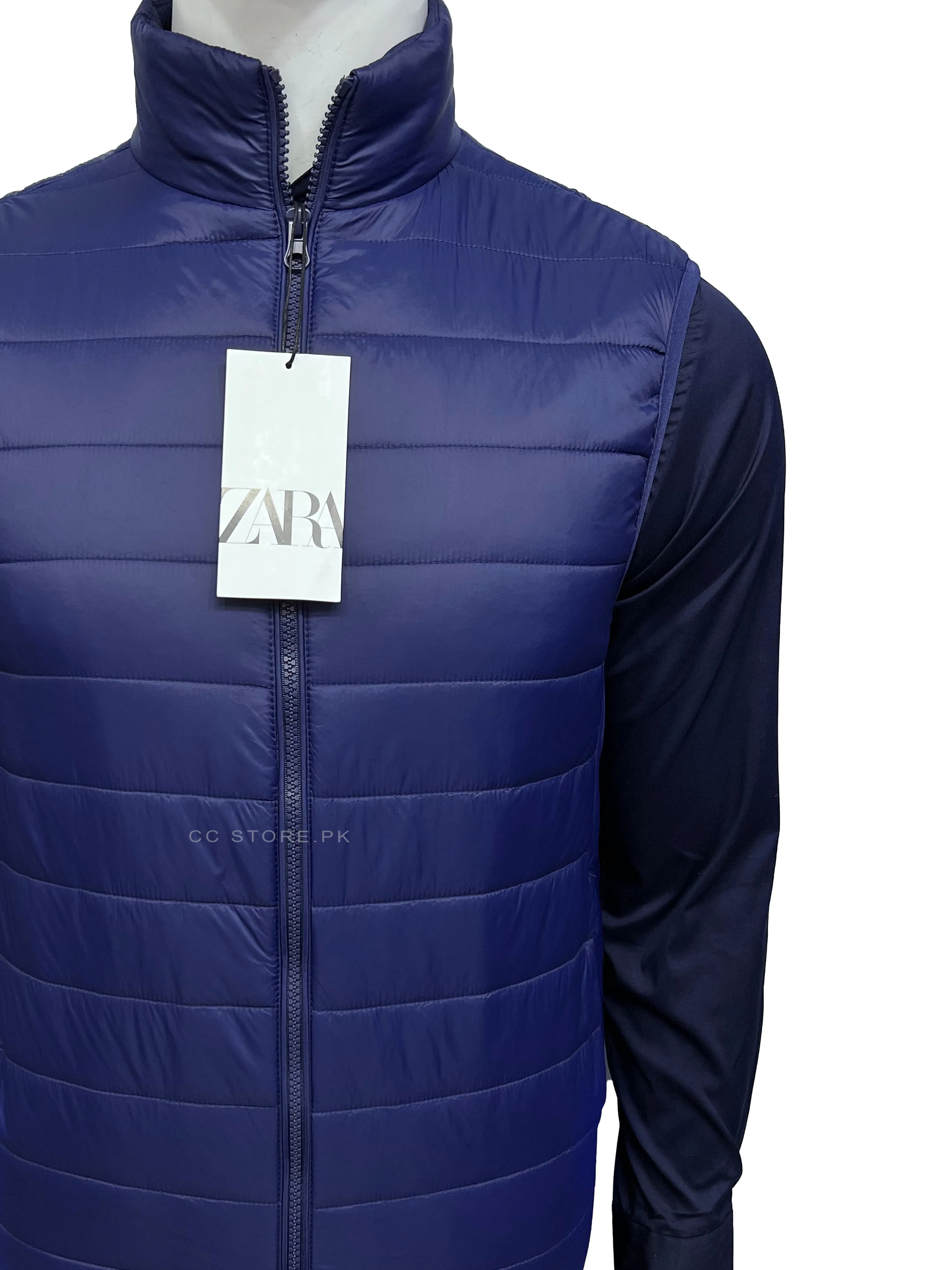 ZR Lightweight Sleeveless Puffer Blue Jacket (332)