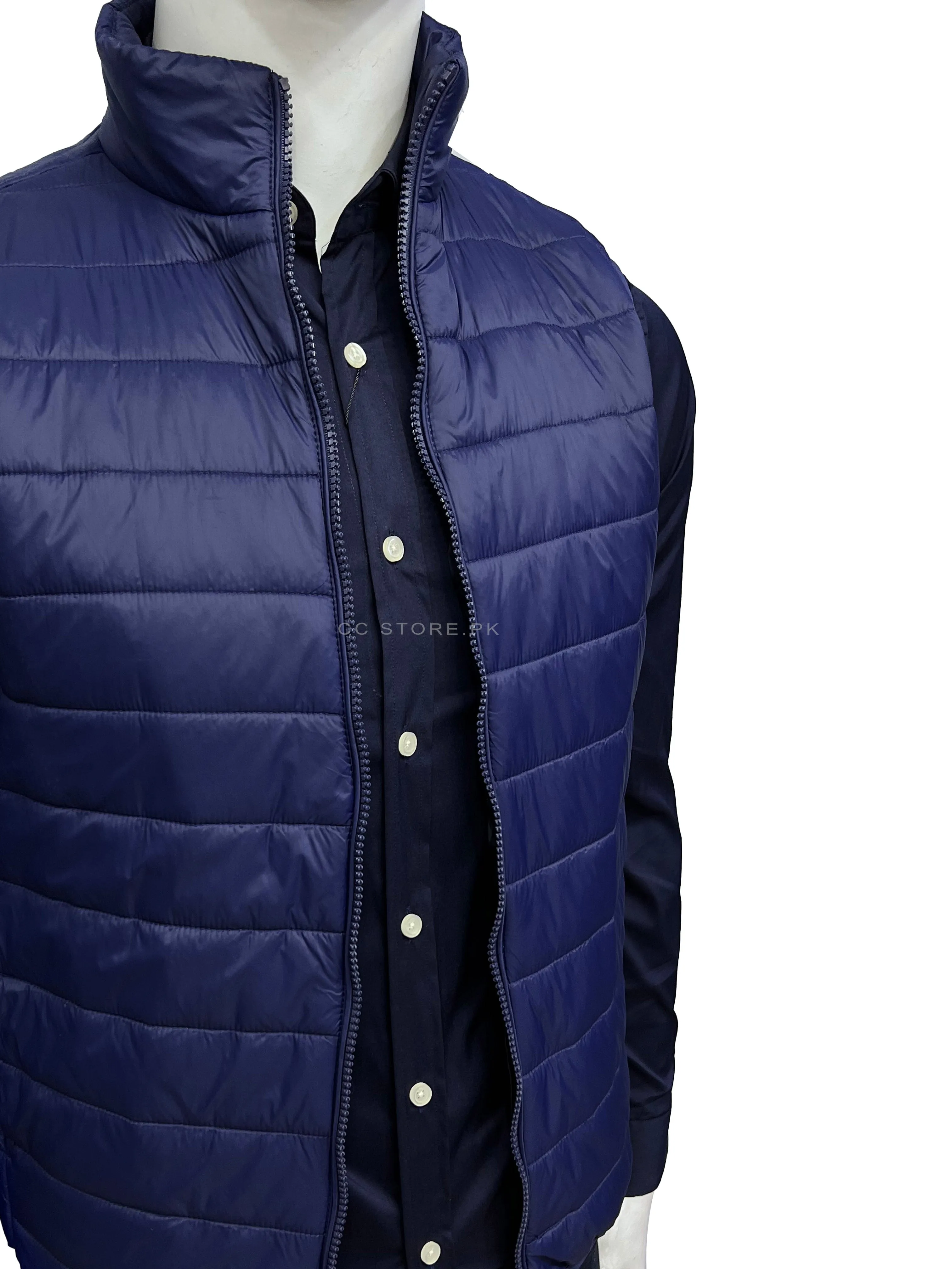 ZR Lightweight Sleeveless Puffer Blue Jacket (332)